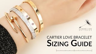 Cartier Love Bracelet Sizing Guide | How to measure and choose the right size Love Bracelet for you