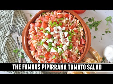 Spanish Summer Tomato Salad | The Famous Pipirrana Salad Recipe