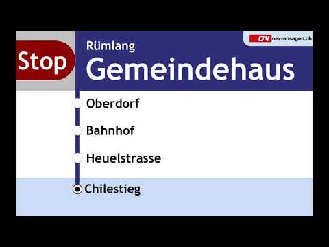VBG Ansagen - 795 - Ifangstrasse – Rümlang, Bahnhof – Chilestieg