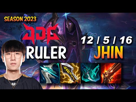 JDG Ruler JHIN ADC - Ruler is really good with Jhin! - KR Ranked