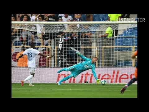 A. Delort (Montpellier) Penalty Miss against Lyon 38'