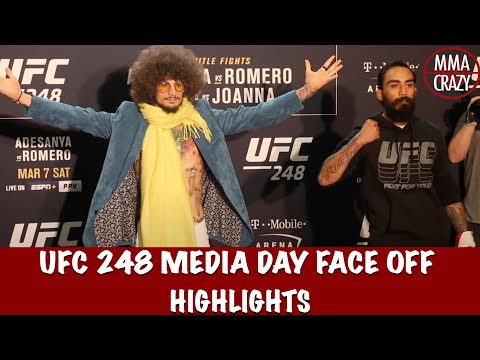 Full UFC 248: Full Media Day Face off highlights