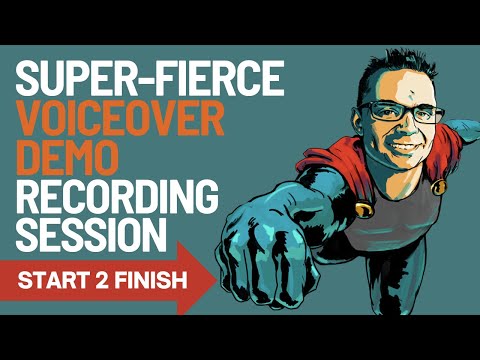 Voice Over Demo Recording Session Start to Finish - with Mike Brang