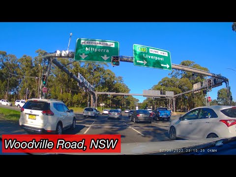 Driving from Woodville Road to Sydney M5 Motorway