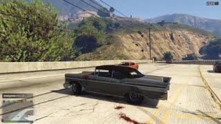 (GTA5)道に飛び出すとこうなるから気おつけようね