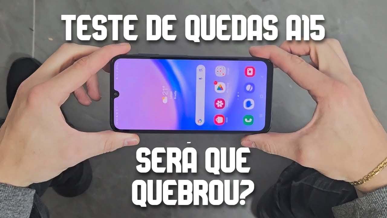 Testei a RESISTÊNCIA do A15 COM capinha e SEM. SERÁ QUE QUEBROU?