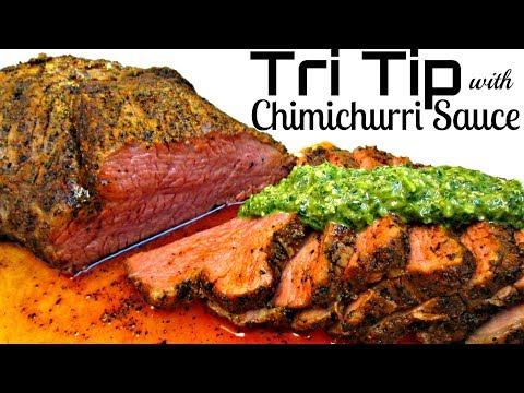 Tri Tip with Chimichurri Sauce - PoorMansGourmet