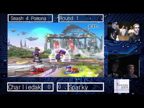 Smash 4 Pomona 10/2/15 Charliedaking (Fox, Sheik) vs  Sparky (Mario)