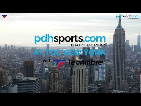 Trailer for pdhsports.com at the TOC 2020 in New York with Tecnifibre for the Carboflex launch