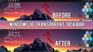How To Make Taskbar Transparent In Windows 10 / 11
