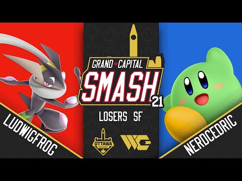 GCS #21 || LudwigFrog (Greninja) vs NerdCedric (Kirby, Palutena) - Losers Semi-Finals