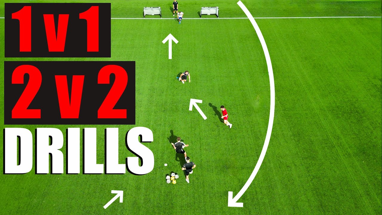 4 1v1 DRILLS🔥 TIPS to Improve your Defending & Attacking❗️Joner Football ⚽️
