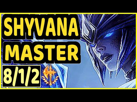 KIKIS (SHYVANA) - 8/1/2 KDA GAMEPLAY - EUW Ranked MASTER