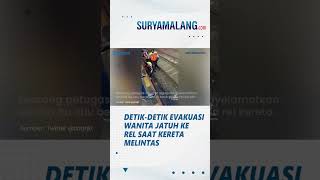 NYARIS! Wanita Jatuh ke Rel KRL Stasiun Sudirman saat Kereta Melintas, Di Evakuasi Petugas