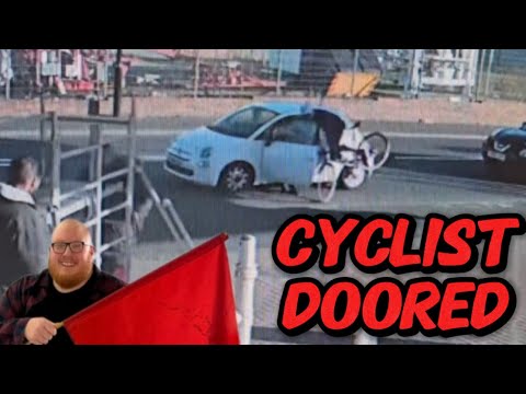 Cyclist knocked off bicycle by opening car door! Jobber explains who is at fault.