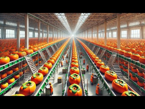 How Japanese Farmers Harvest Persimmons and Traditionally Make Dried Persimmons