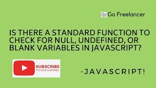 Is there a standard function to check for null, undefined, or blank variables in JavaScript?