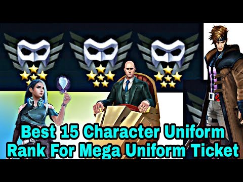 Top 15 Character Uniform Rank For Mega Uniform Ticket - Marvel Future Fight