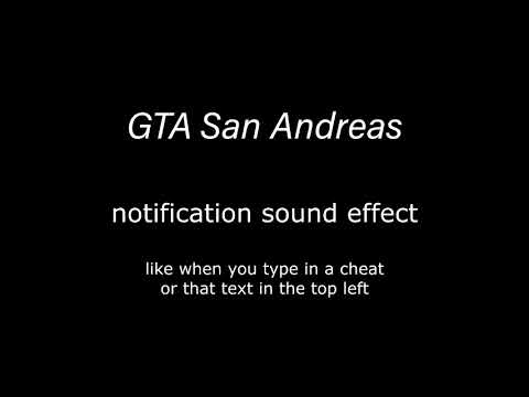 GTA San Andreas Notification Sound Effect