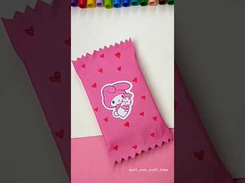 ✨DIY chocolate packet 🌈🍫 #diy #craft #youtubeshorts #explore#satisfying #chocolate #papercraft#cute