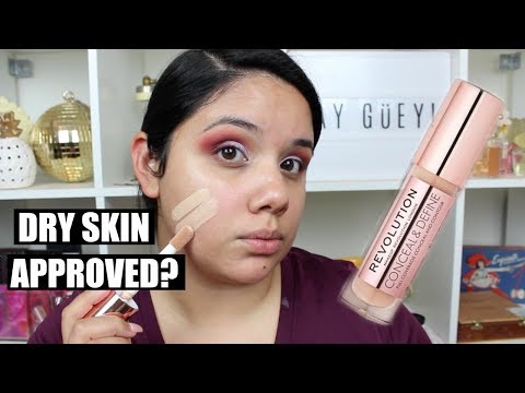 NEW MAKEUP REVOLUTION CONCEAL & DEFINE FOUNDATION | REVIEW & DEMO Video