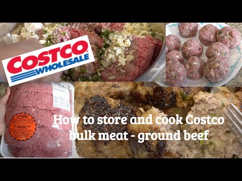 How to use Costco bulk meat - Ground beef