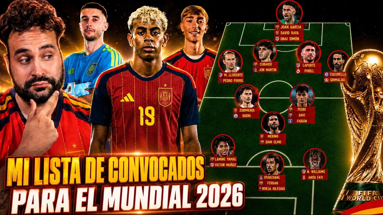 Mi LISTA de CONVOCADOS de la SELECCIÓN ESPAÑOLA para el MUNDIAL 2026 | Mancuer