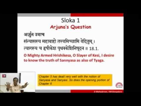 Gita Summary Session 34 (Chap 18) Oct 20 2014