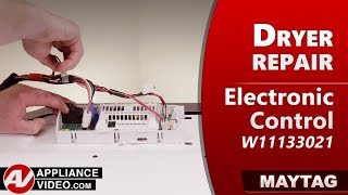 Maytag Dryer Will Not Start - Electronic Control Repair