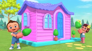 DIY Toy House Build 🛠️🏠 | Baby’s Fun Outdoor Play Adventure! 3D Kids Toddler Educational
