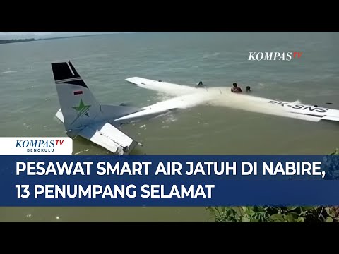 Pesawat Smart Air Jatuh di Nabire, Tim SAR Pastikan 13 Penumpang Selamat
