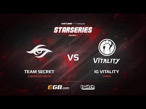 Team Secret vs IG Vitality, Game 1, SL i-League StarSeries Season 3, LAN-Final