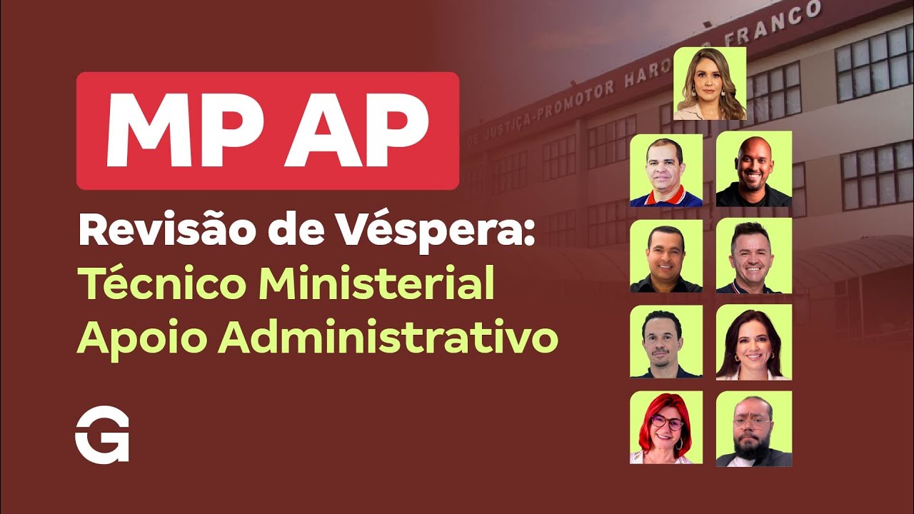 Concurso MP AP | Revisão de Véspera: Técnico Ministerial Apoio Administrativo