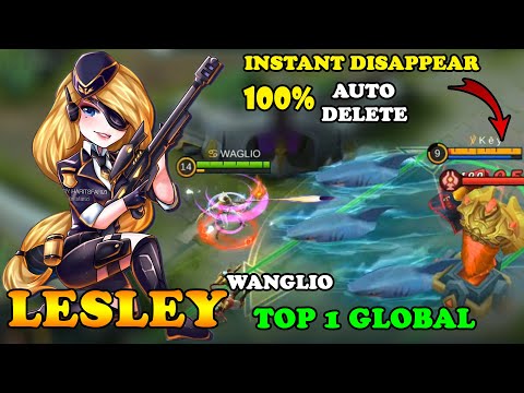 Brutal One Hit Lesley Gameplay  Delete All Enemey's - Top 1 Global Lesley WANGLIO - Mobile Legends