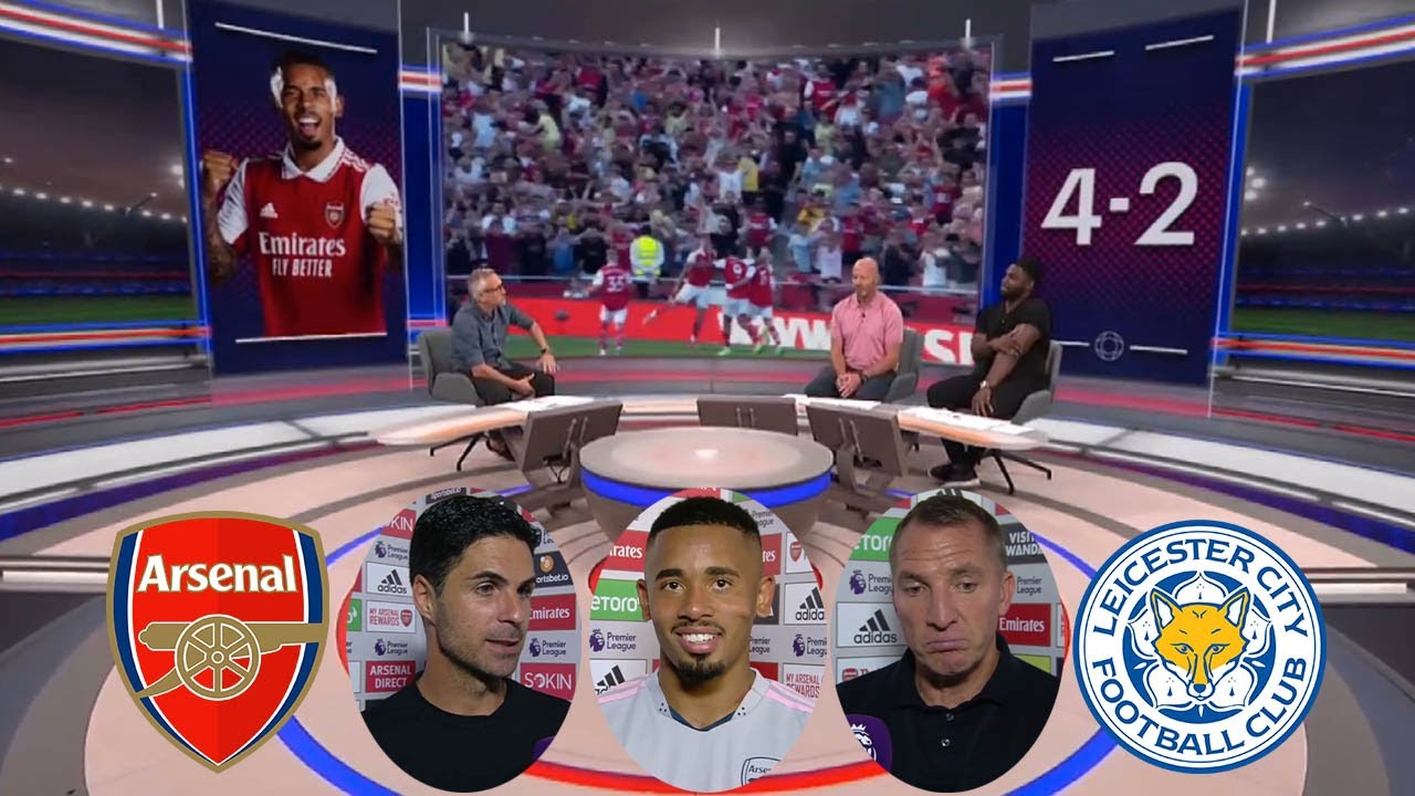 MOTD | Arsenal vs Leicester 4-2 Gabriel Jesus On Fire Two Goals | Mikel Arteta And Jesus Reaction