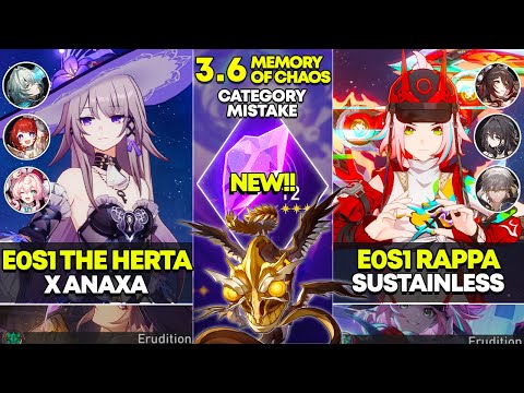 E0S1 The Herta x Anaxa & E0S1 Rappa Sustainless | Memory of Chaos 12 | Honkai Star Rail 3.6