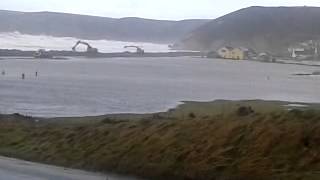 Newgale,Pembrokeshire after the storm and clearup