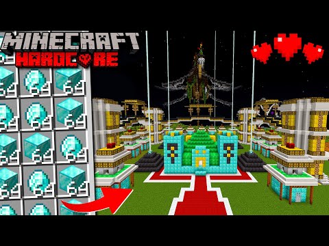 Insane! Building DIAMOND Kingdom in 24HRS - Hardcore Minecraft (Hindi)