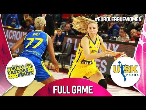 Castors Braine v ZVVZ USK Praha - Full Game - EuroLeague Women 2018-19