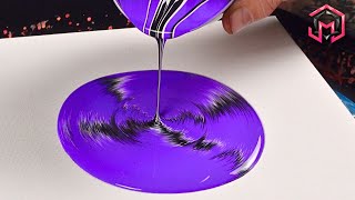 AMETHYST OCEAN - Acrylic Pouring and Fluid Art for Therapy at Home