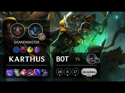 Karthus Bot vs Caitlyn - EUW Grandmaster Patch 11.19