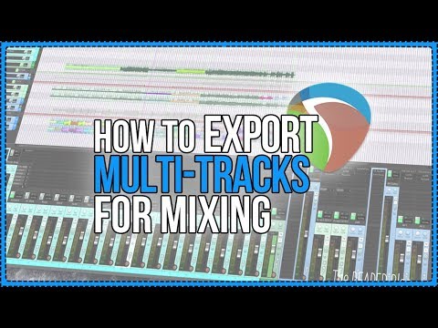 How to Properly Export Multi-tracks for Mixing - Render tracks, Glue, & Consolidating in REAPER