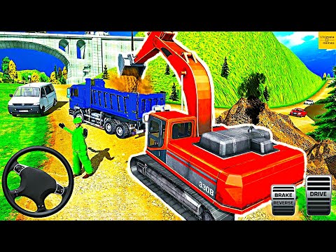 Offroad Heavy Excavator Driving - Road Construction Simulator 2020 - Android Gameplay