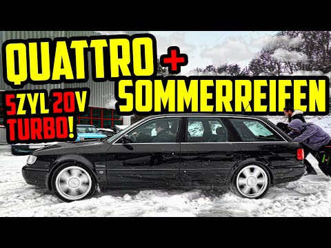 Mythos: QUATTRO mit SOMMERREIFEN im SCHNEE! - Audi S6 5Zylinder 20V TURBO - Marco testet!