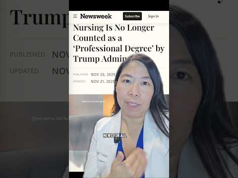 Why is this terrible for YOUR health? Nursing no longer considered a "professional" degree #shorts