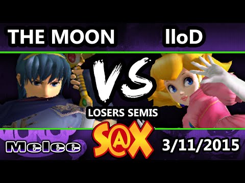 S@X - VGz | lloD (Peach) Vs. CTRL | The Moon (Marth) SSBM Losers Semis - Smash Melee