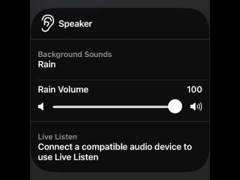 IOS Rain Noise Background sound 1 Hour