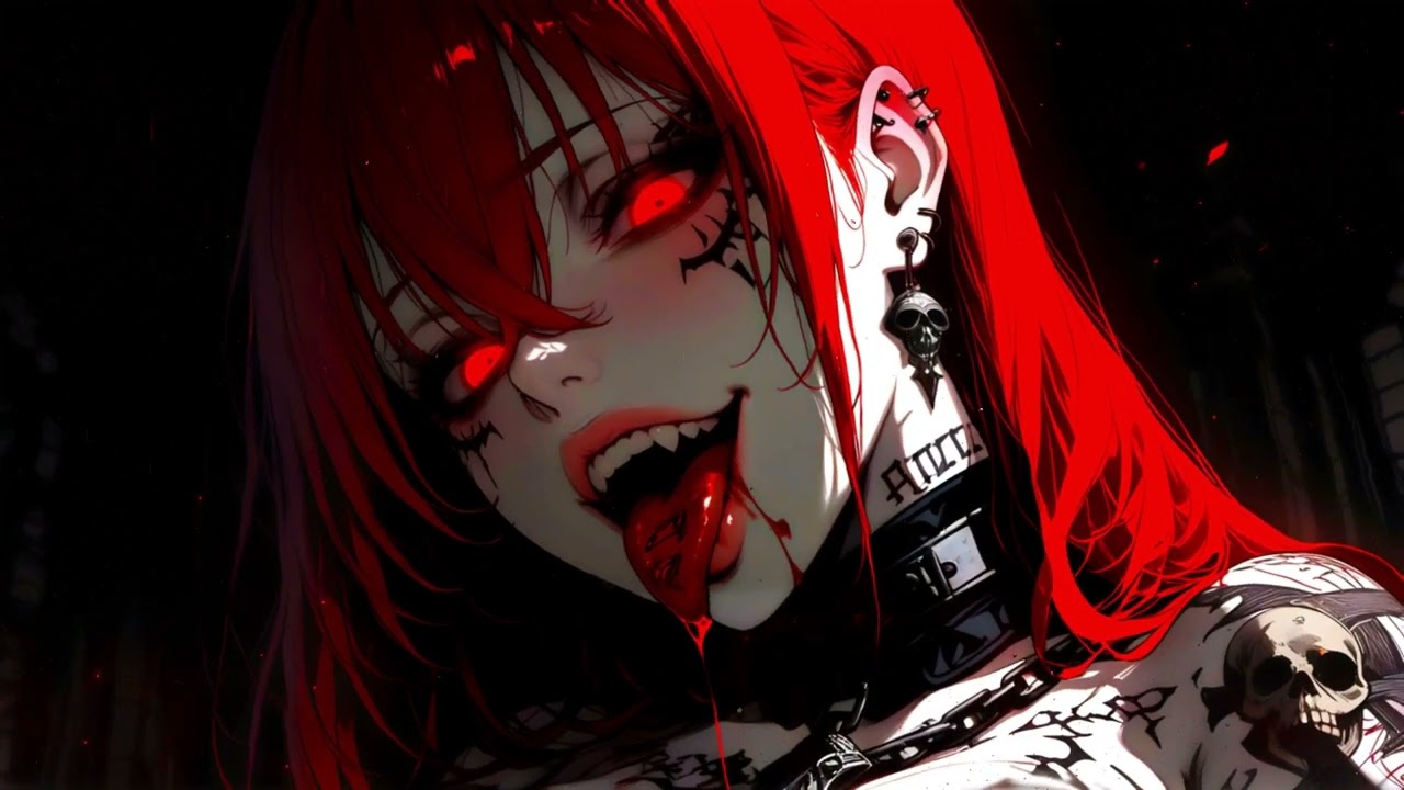 Gothic Vampire Girl 4K Live Wallpaper