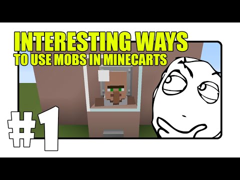 Fed X Gaming - Interesting Ways to Use Mobs in Minecarts - Part 1 (Minecraft Xbox/Playstation)
