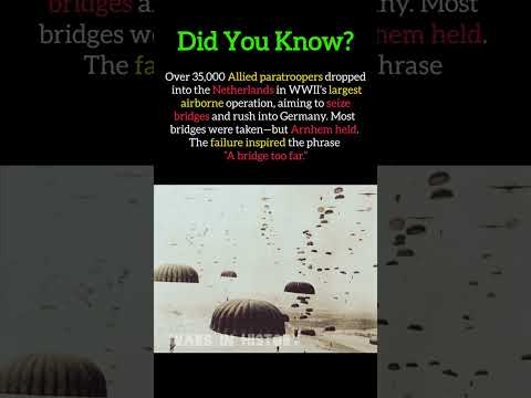 Operation Market Garden | A Bridge Too Far #ww2
